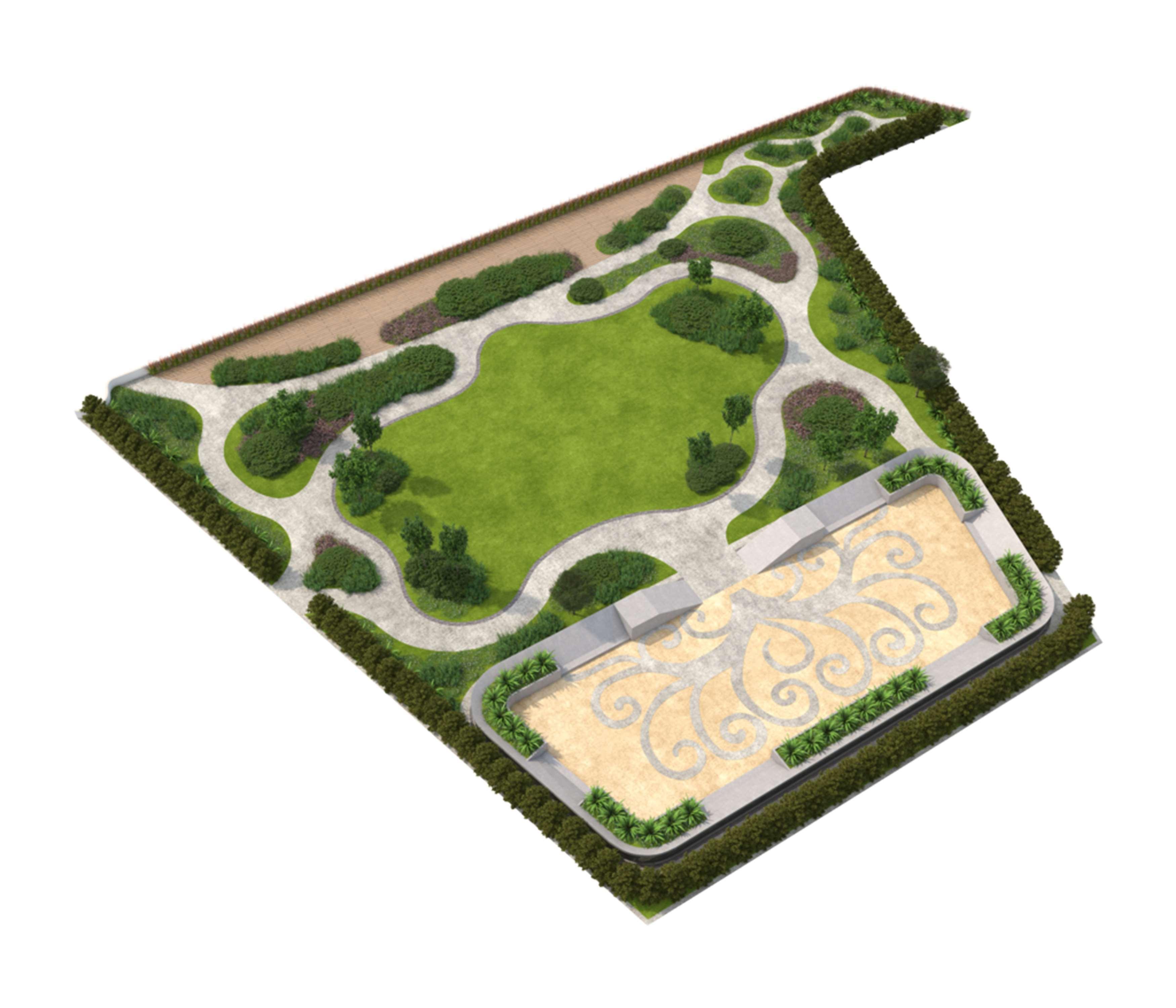 Hotel Conrad Manila Pasay Exterior foto Landscape architecture plan