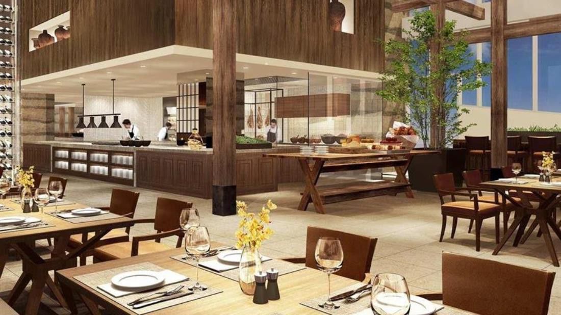 Hotel Conrad Manila Pasay Exterior foto The restaurant